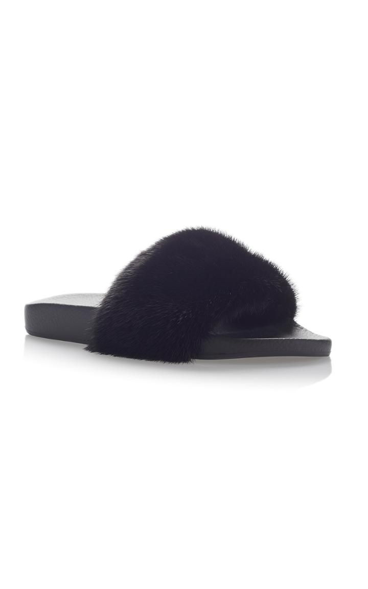 Dolce & Gabbana Fur Slides