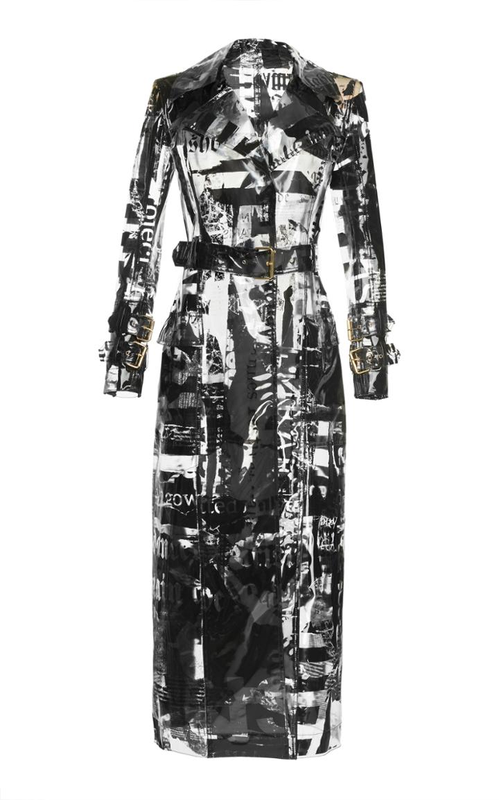 Balmain Transparent Newspaper Trench
