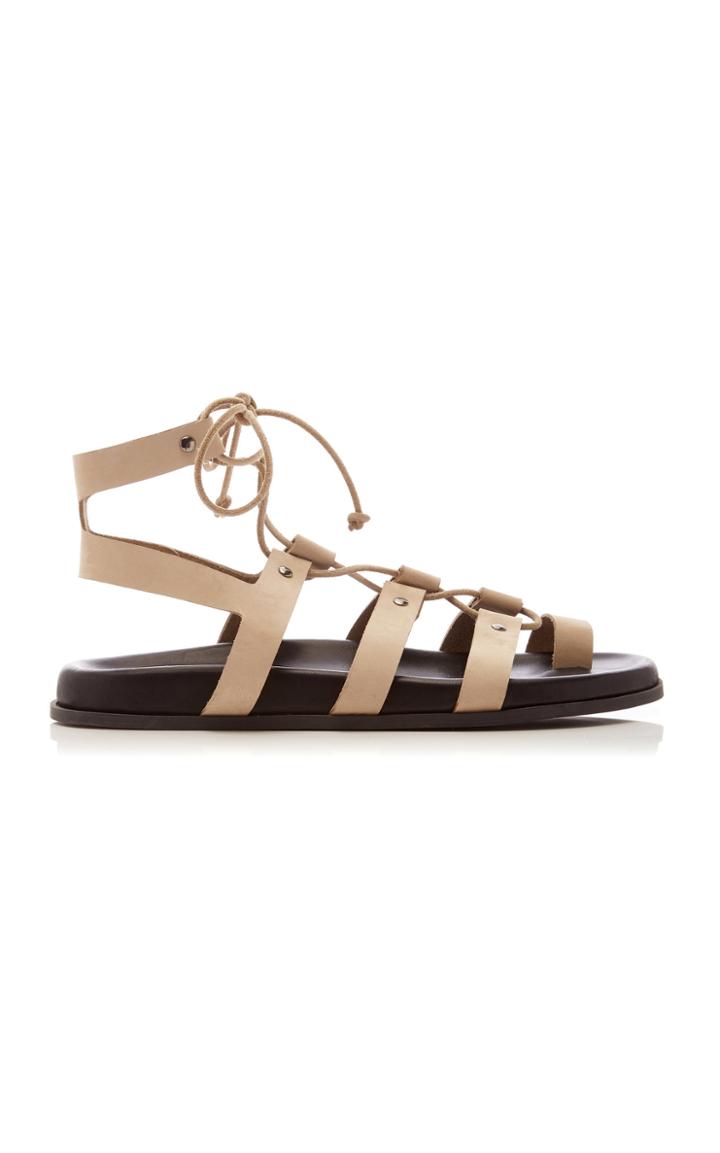 Bassike Lace-up Suede Sandals