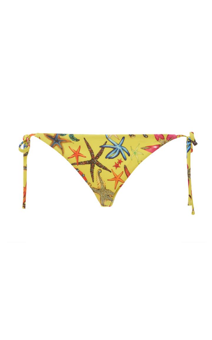 Moda Operandi Versace Printed String Bikini Bottom