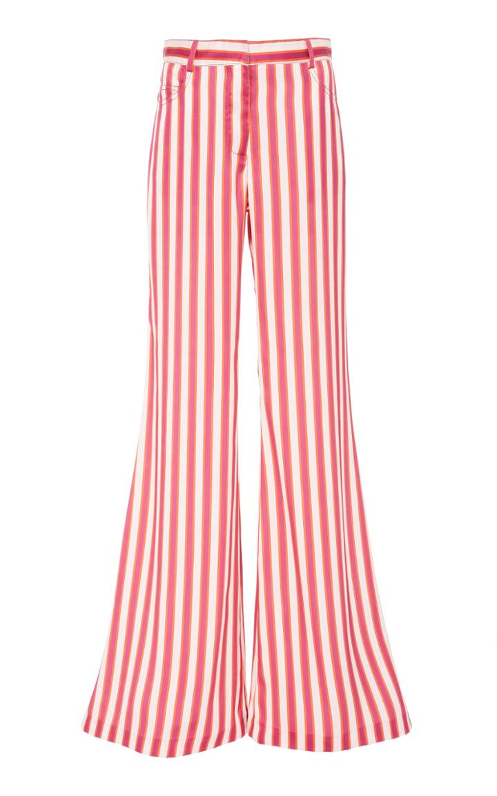 Alexis Rasha Striped Satin Flared Pants