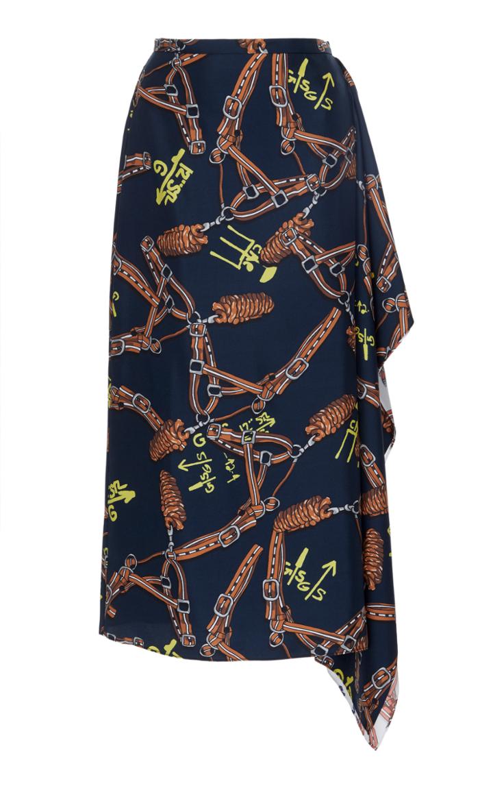 Tibi Renzo Scarf Skirt