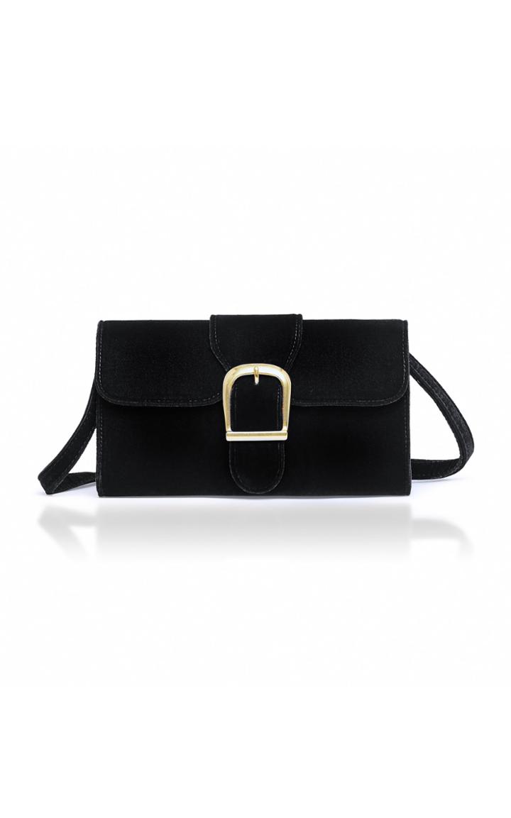 Moda Operandi Rylan Velvet Shoulder Bag