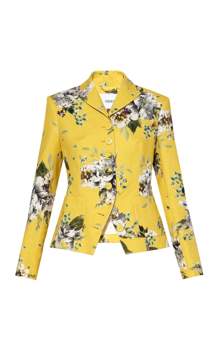 Moda Operandi Erdem Tomasso Cotton-linen Jacket