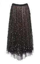 Rochas Bead Embroidered Tulle Skirt