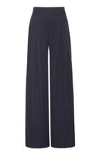 Marina Moscone Wide Leg Cotton Blend Trousers
