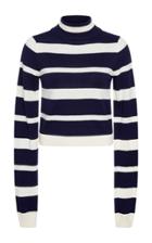 Cynthia Rowley Striped Cashmere Turtleneck