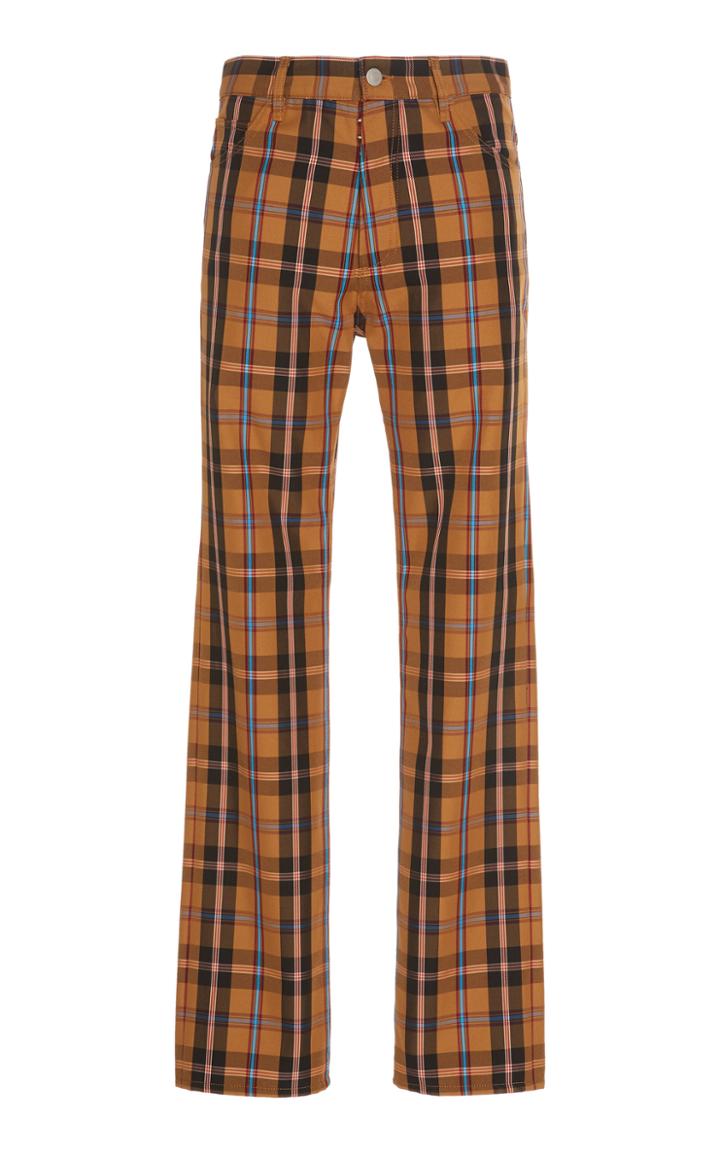 Maison Margiela Slim-fit Checked Twill Pants