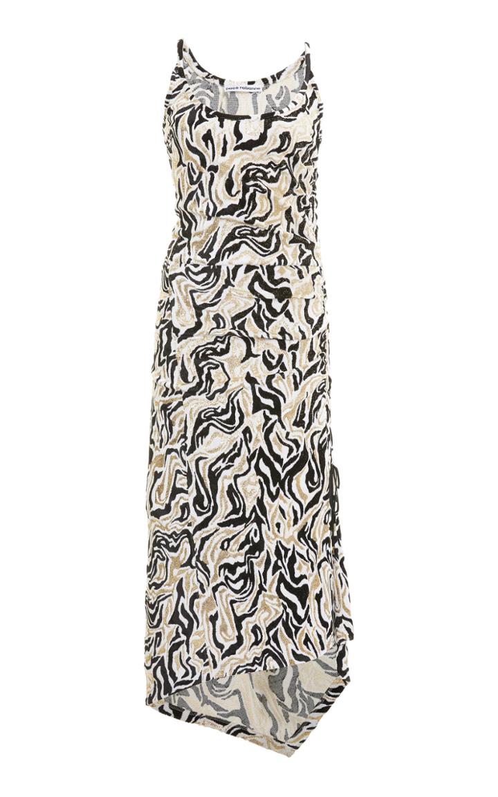 Moda Operandi Paco Rabanne Asymmetric Jacquard Jersey Dress