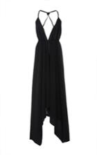 Caravana Tulum Alimia Leather Tie Maxi Dress