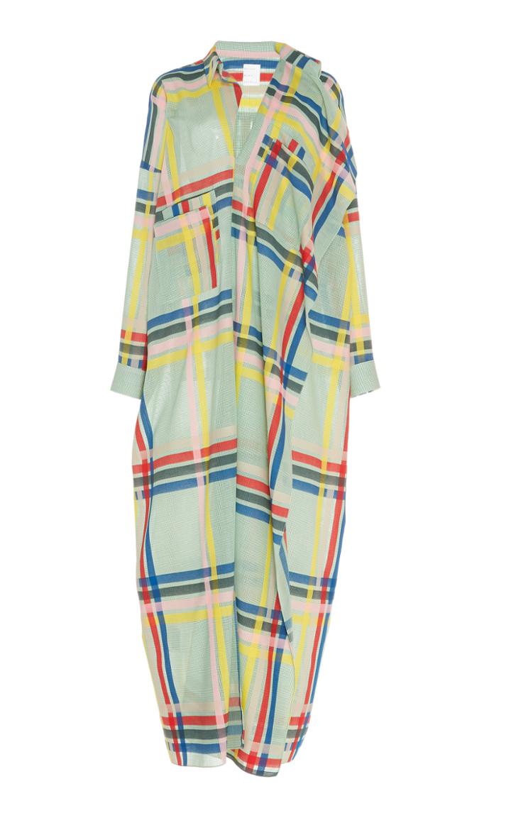 Maison Rabih Kayrouz Plaid Etamine Shirtdress