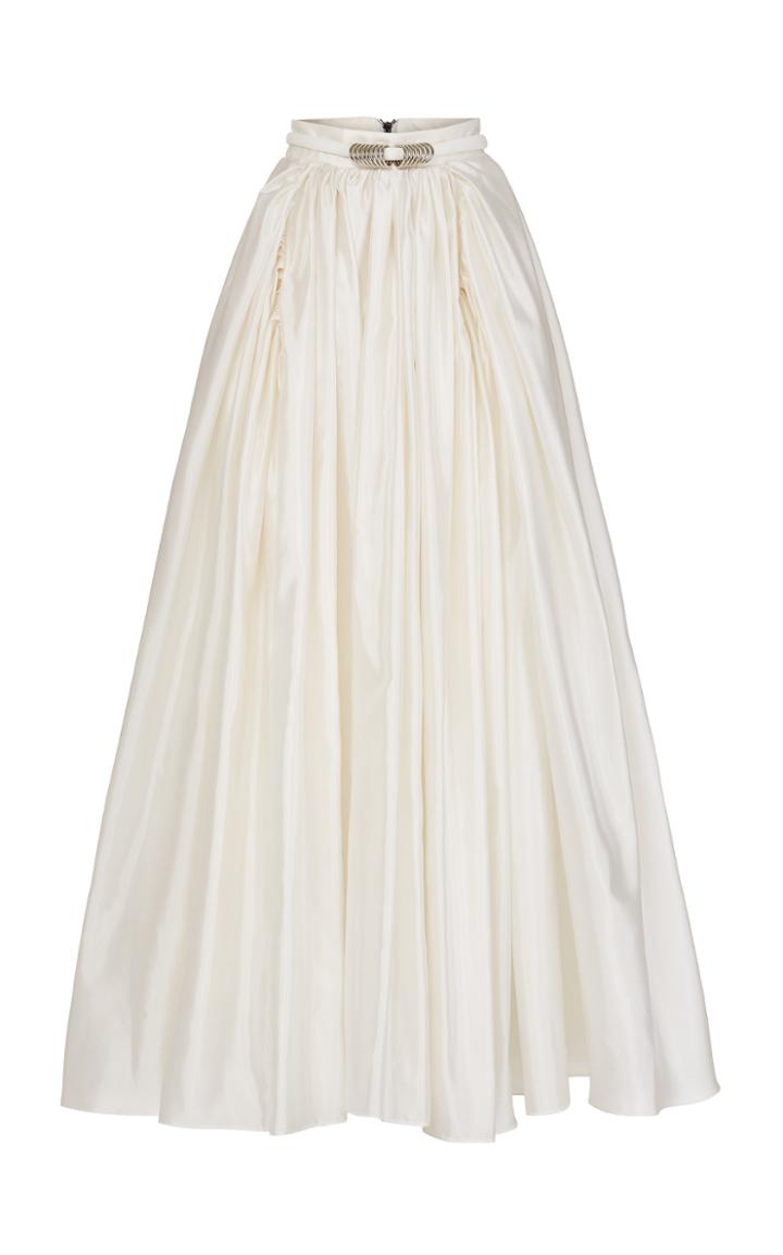 Maticevski Impatiens Silk Taffeta Belted Opera Skirt