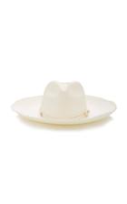 Sensi Studio Embellished Straw Panama Hat Size: S