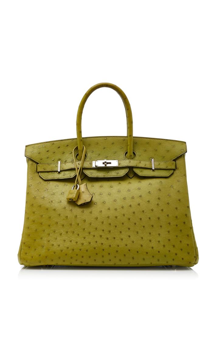 Heritage Auctions Special Collections Hermes 35cm Vert Anis Ostrich Birkin