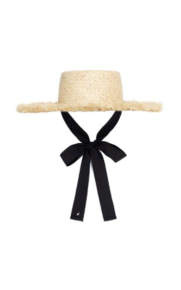 Awesome Needs Raffia Boater Hat