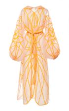 Yuliya Magdych Panther Fully Embroidered Organza Caftan