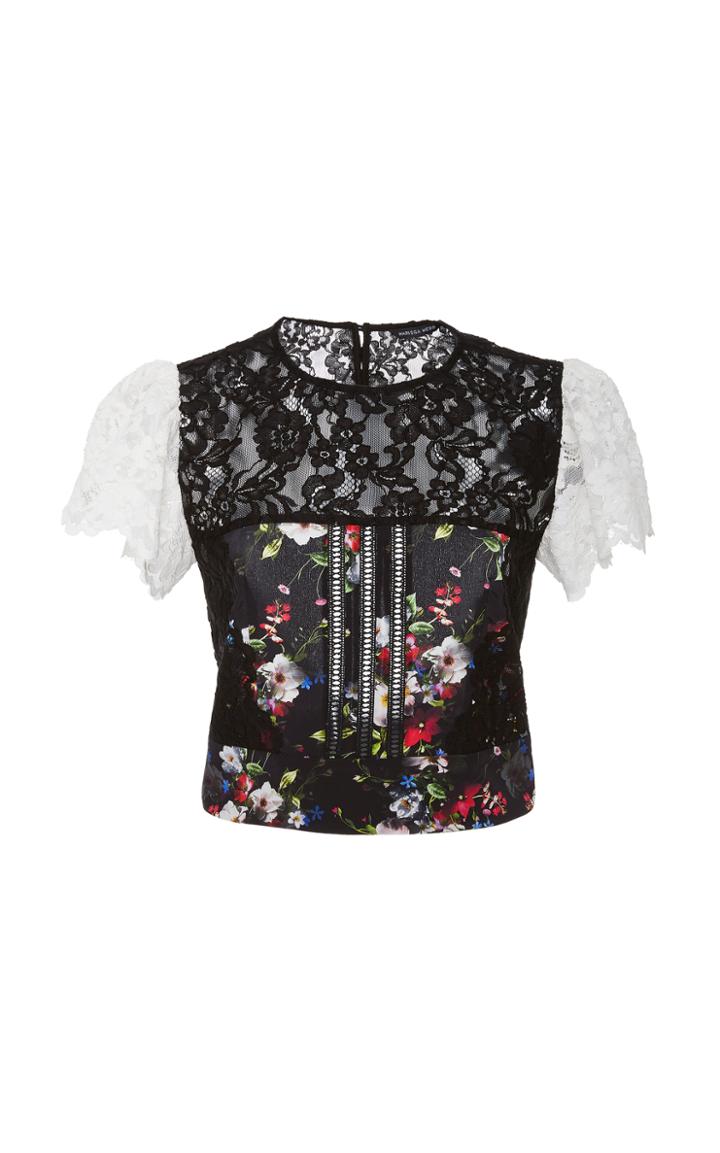 Marissa Webb Imani Print Lace Top
