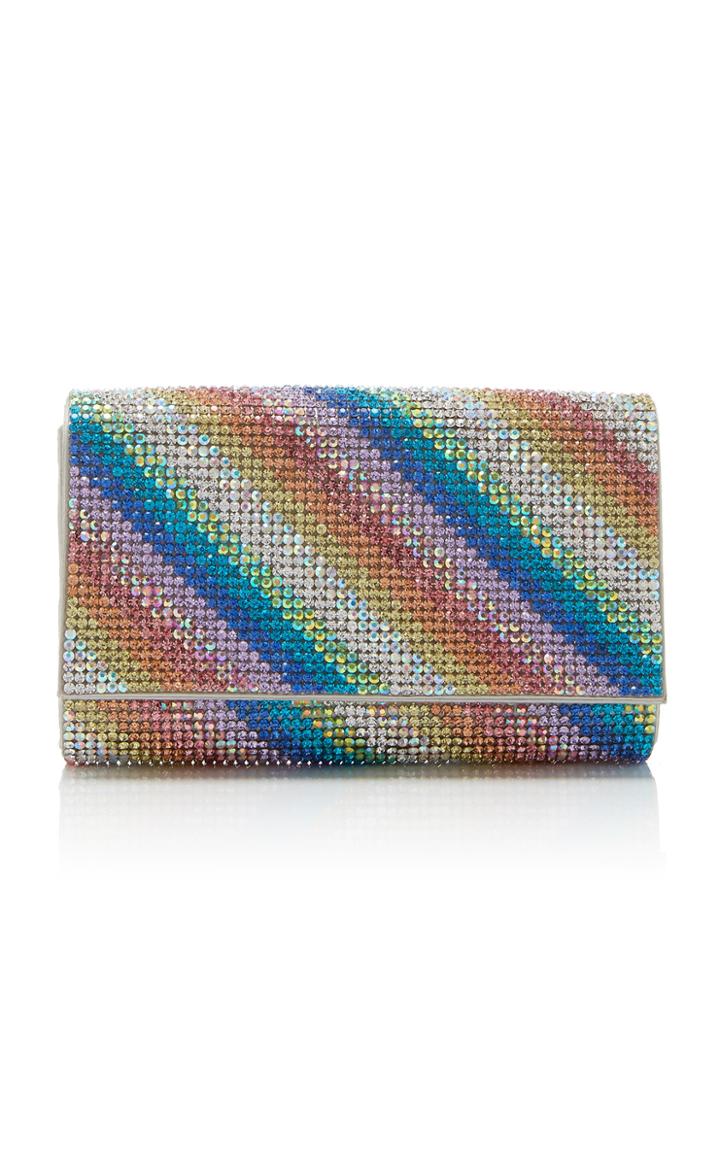 Judith Leiber Couture Rainbow Shimmer Clutch