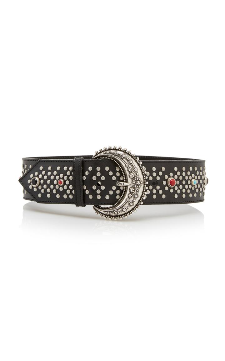 Moda Operandi Etro Wide Studded Leather Belt Size: M