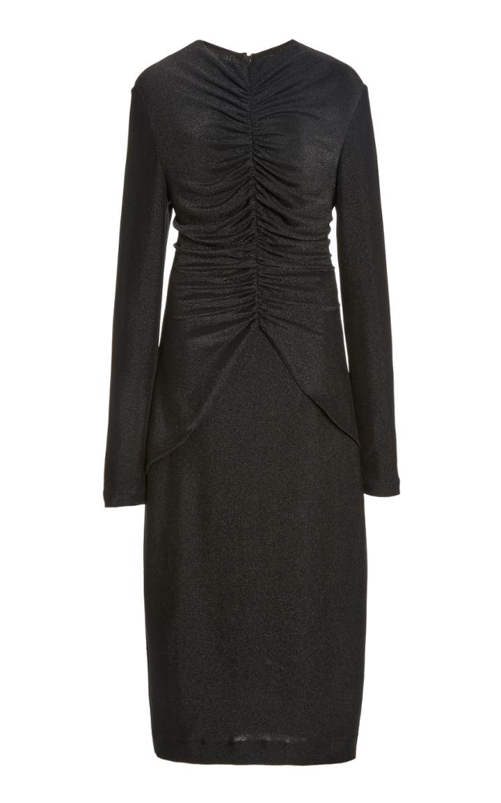 Moda Operandi Christian Siriano Shimmer Knit Ruched Dress