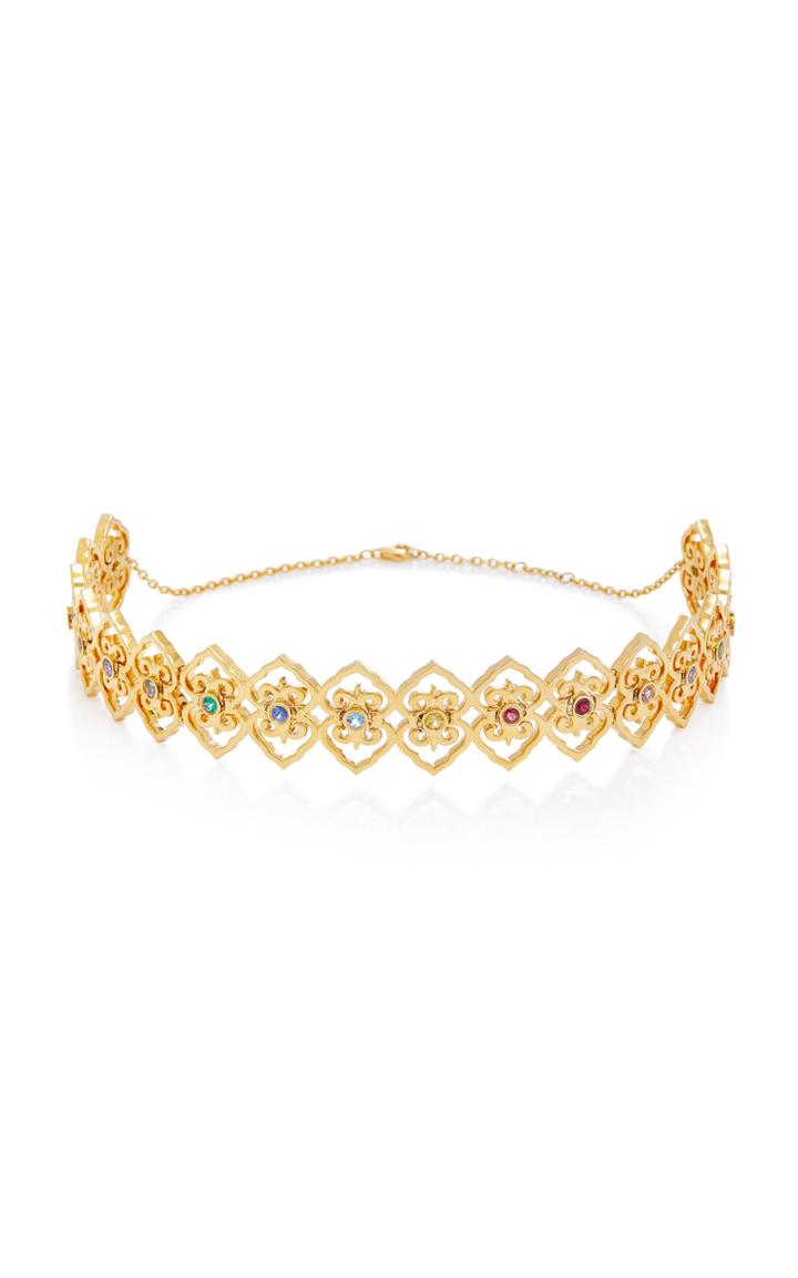 Colette Jewelry Marrakech 18k Gold And Sapphire Choker