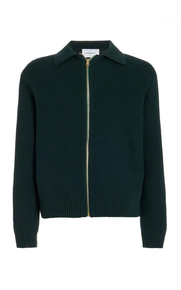 Casablanca Knitted Cotton Tracksuit Sweater