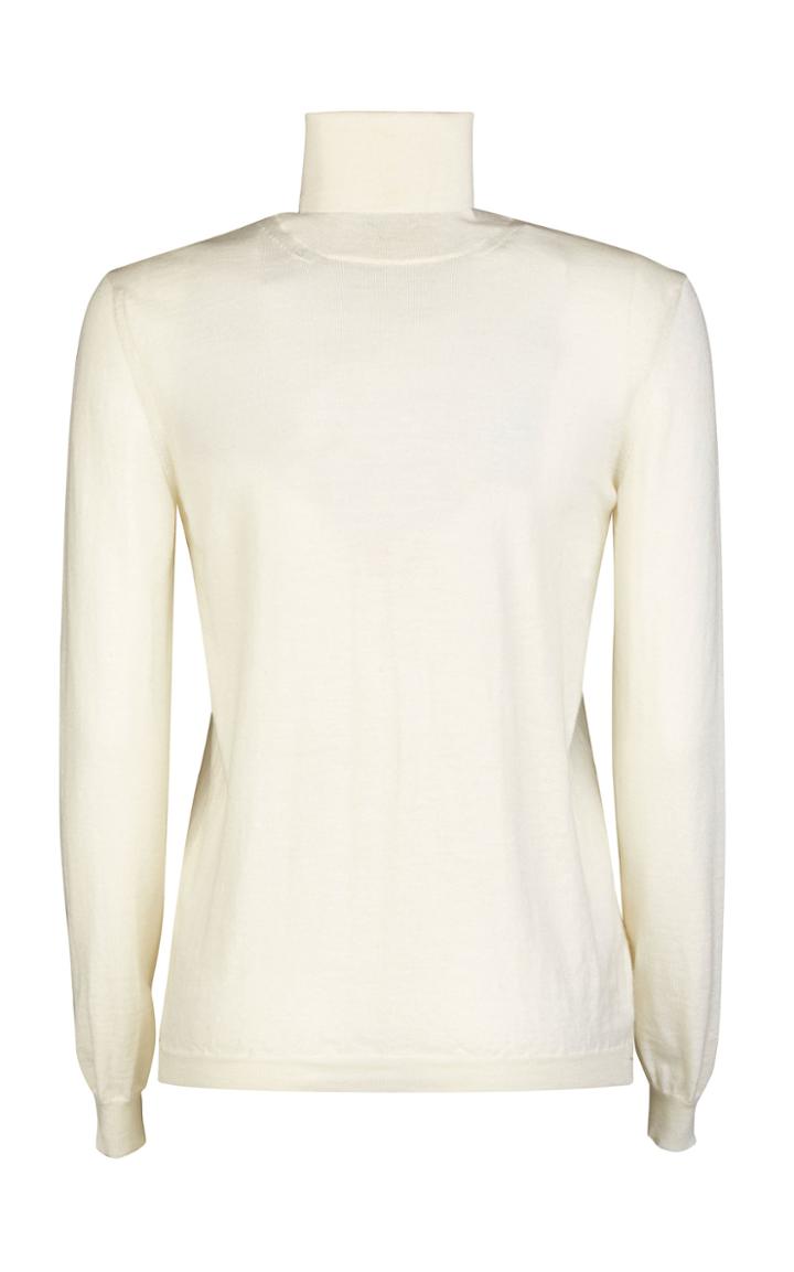 Giuliva Heritage Collection Arianna Rib Knit Virgin Wool Turtleneck Sweater