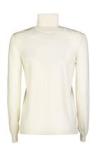 Giuliva Heritage Collection Arianna Rib Knit Virgin Wool Turtleneck Sweater