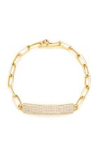 Moda Operandi Lizzie Mandler 18k Yellow Gold Pave Id Bracelet