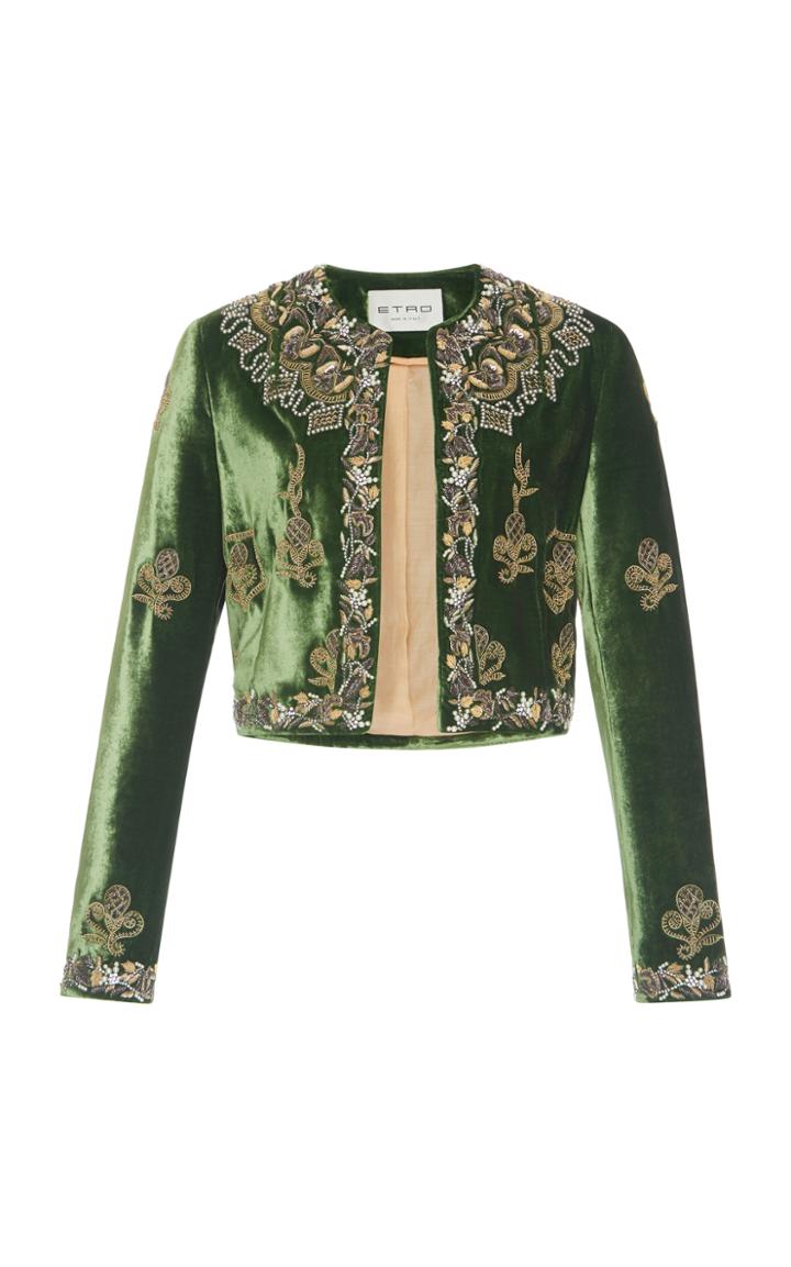 Etro Embroidered Velvet Jacket