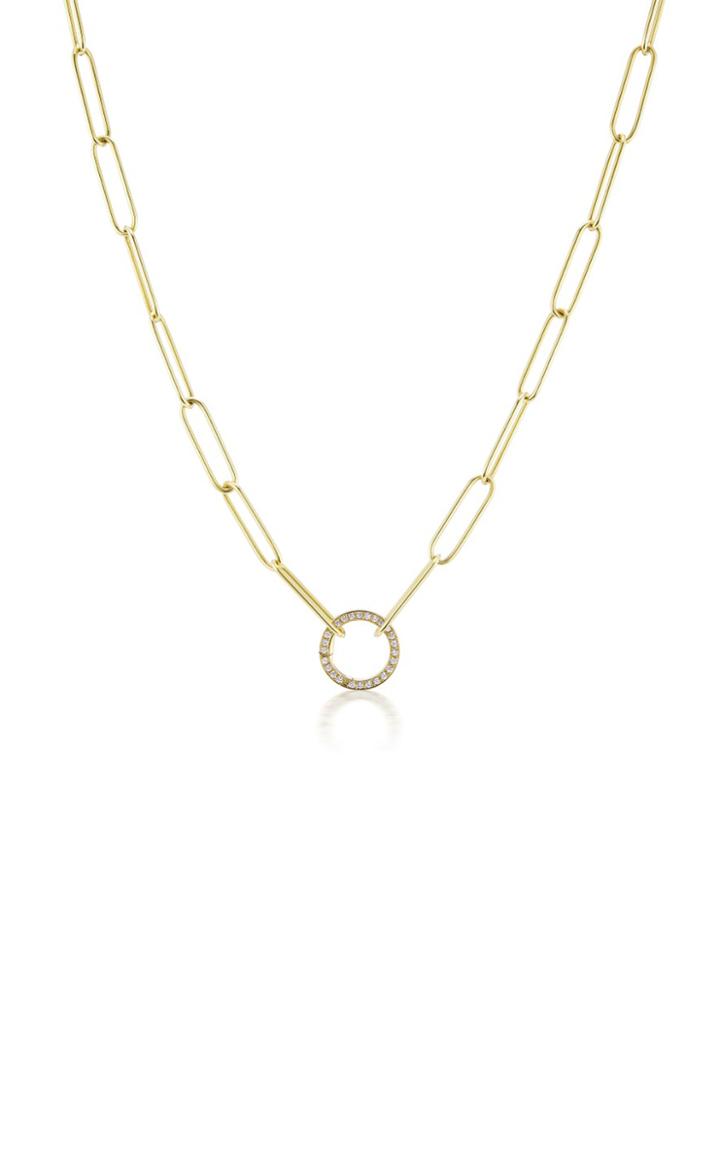 Moda Operandi Jenna Blake 18k Yellow Gold Charm Chain With Diamond Charm Clasp