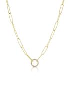 Moda Operandi Jenna Blake 18k Yellow Gold Charm Chain With Diamond Charm Clasp