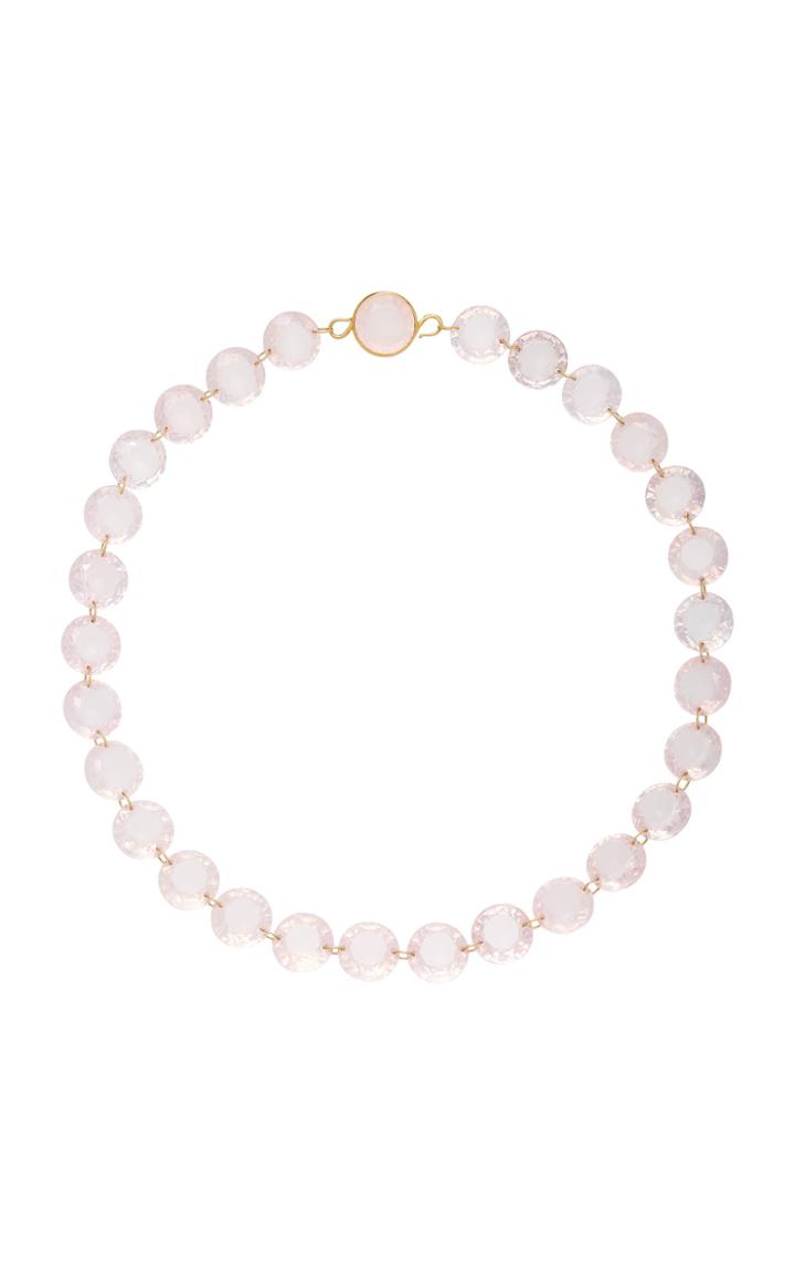 Marie-hlne De Taillac One-of-a-kind Lady Like Rose Quartz Necklace