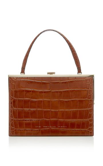 Chylak Croc-effect Leather Top Handle Bag