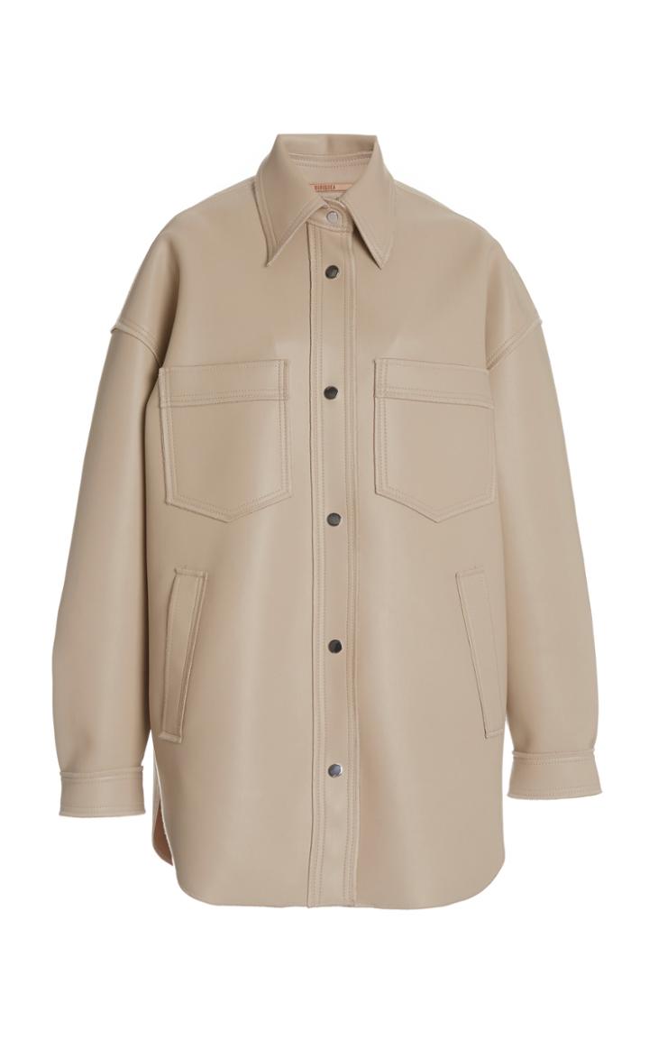 Nanushka Martin Oversized Vegan Leather Jacket