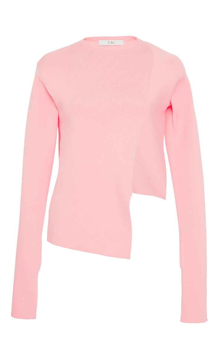 Tibi Asymmetrical Knit Pullover