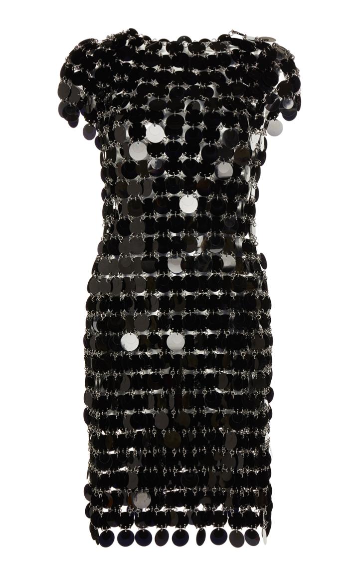 Moda Operandi Paco Rabanne Cap Sleeve Sequined Mini Dress