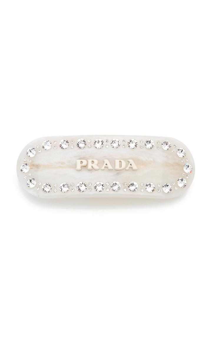 Prada Plex Jeweled Barrette