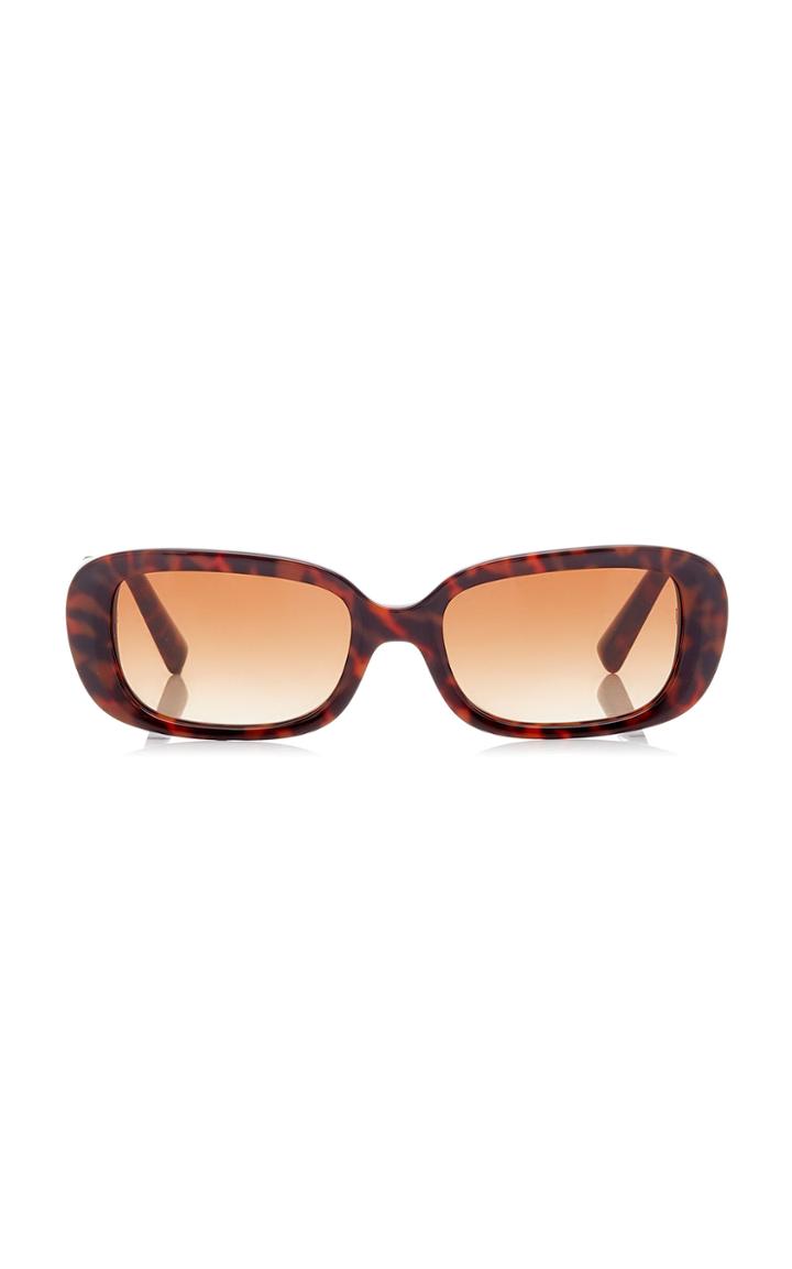 Valentino Printed Square-frame Acetate Sunglasses