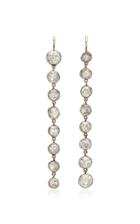 Renee Lewis Antique Waterfall Rose-cut Diamond Earrings