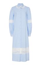 Luisa Beccaria Gingham Cotton Shirt Dress