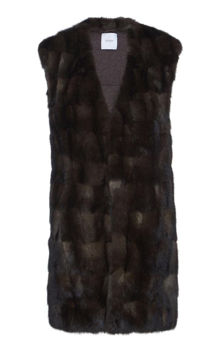 Agnona Fur Sable Vest