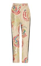 Haider Ackermann Printed Two-tone Lurex Pants