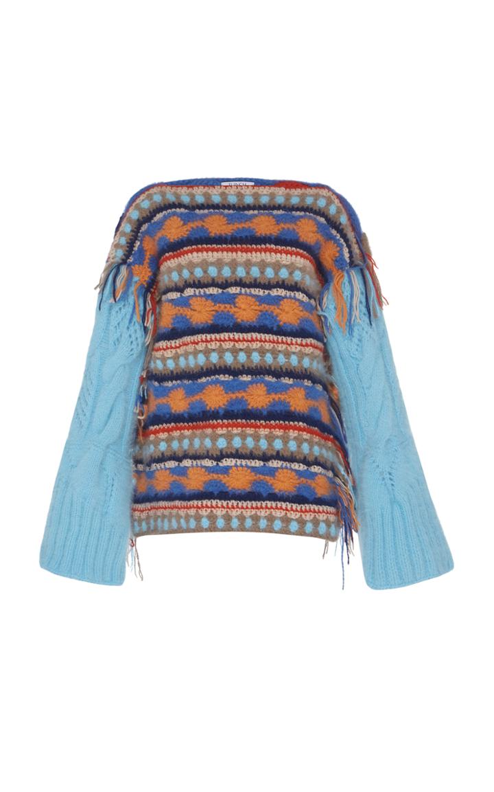 Tuinch Colorful Knit Sweater