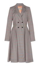 Alexandre Blanc Plaid Wool Coat