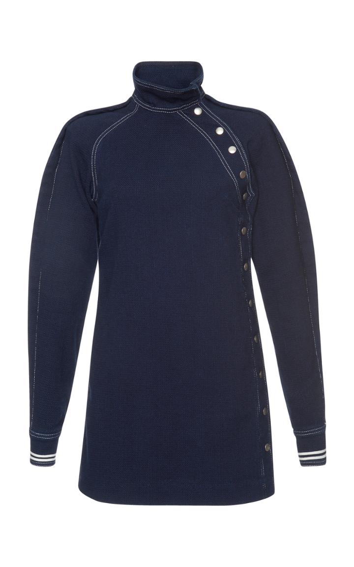 Philosophy Di Lorenzo Serafini Indigo Cotton Mini Dress