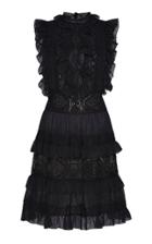 Moda Operandi Zuhair Murad Lace-detailed Ruffled Organza Mini Dress Size: 32