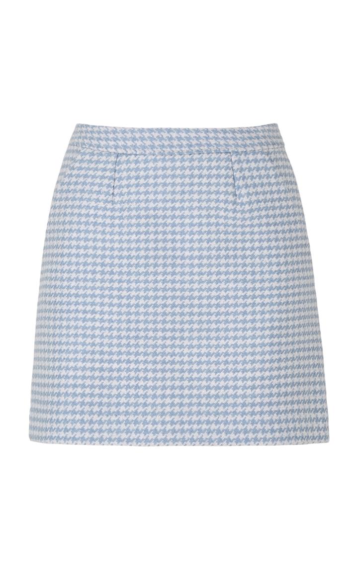 Moda Operandi Giuliva Heritage The Theo Houndstooth Wool Mini Skirt