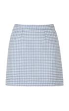 Moda Operandi Giuliva Heritage The Theo Houndstooth Wool Mini Skirt