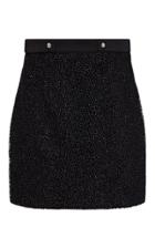 Moda Operandi Safiyaa Katja Glittered-lace Heavy Crepe Mini Skirt